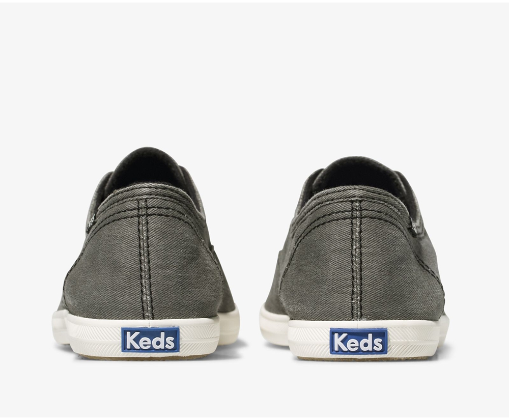 Keds Womens Slip Ons Dark Grey - Chillax Seasonal Washable - 390WGDSAM